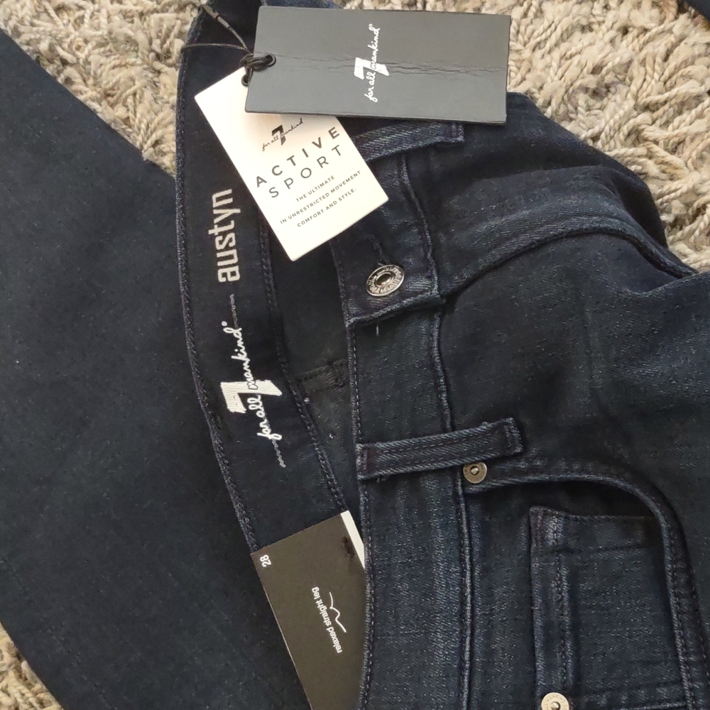 7 for All mankind AUSTYN relaxed straight leg mens jeans 28 active sport Stretch - Picture 6 of 8